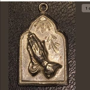 ~CATHOLIC PRAYER ~STERLING~SILVER~RELIGIOUS~~MEDAL
